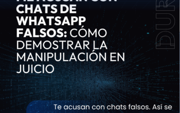 Me acusan con chats de WhatsApp falsos: Como demostrar la manipulacion en juicio